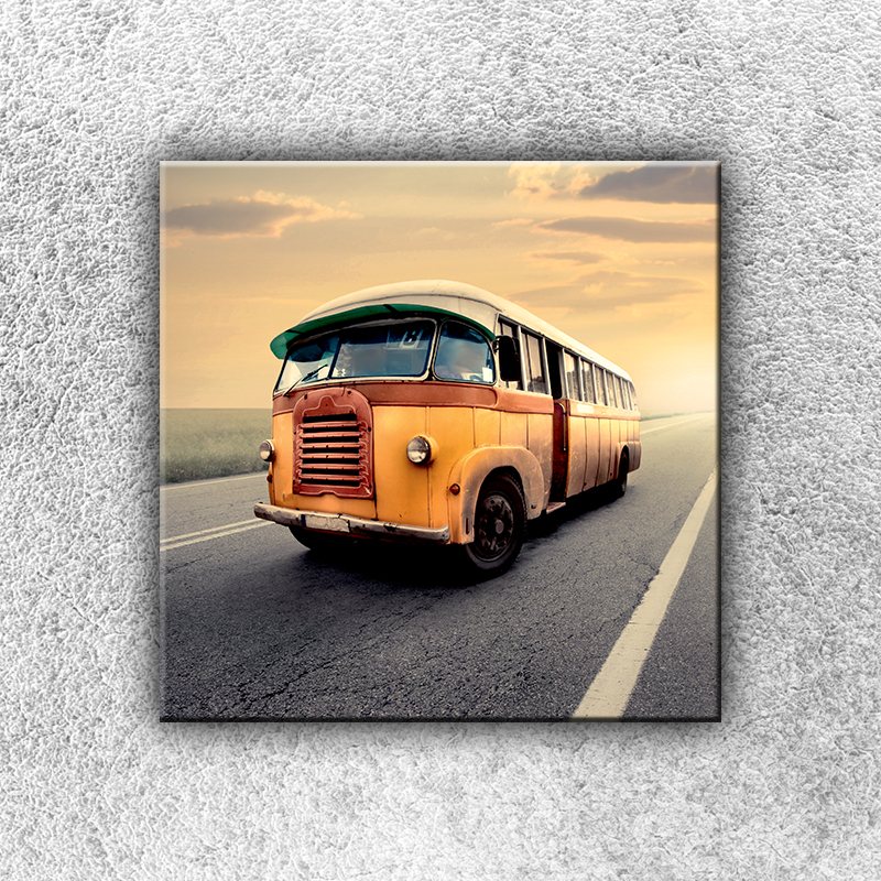 IMPAR Fotografie na plátno Starý autobus 1 30x30 cm
