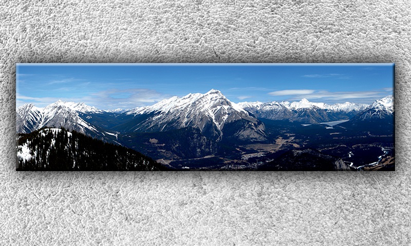 IMPAR Fotografie na plátno Skalnaté hory 3 140x40 cm