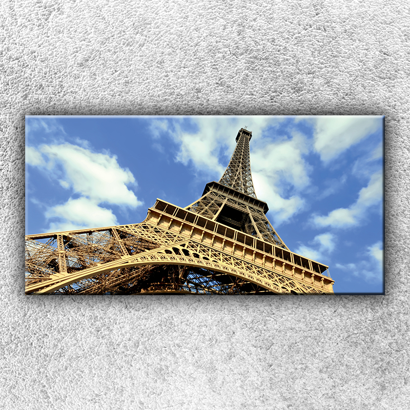 IMPAR Fotografie na plátno Pata Eiffelovky 2 100x50 cm