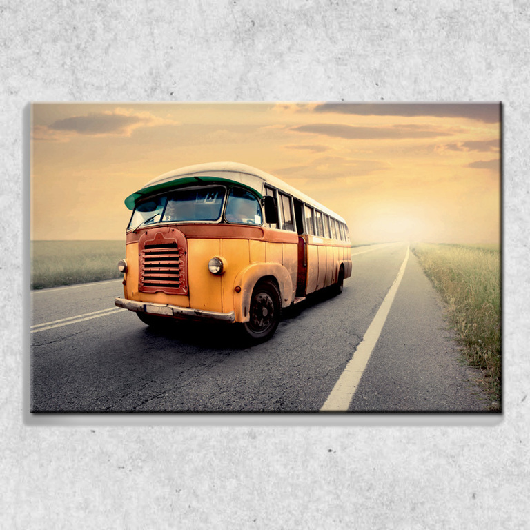 Foto na plátně Retro autobus 90x60 cm