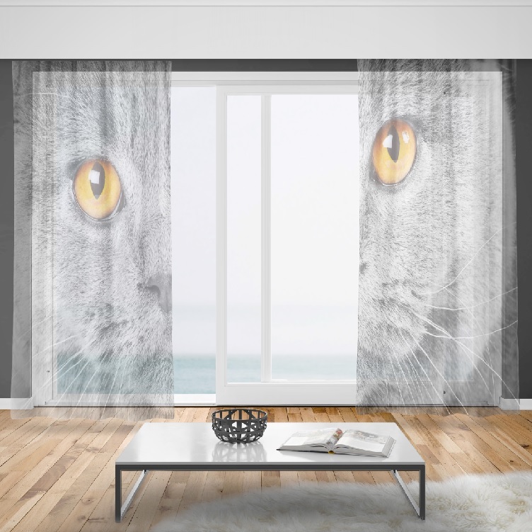 Záclony Kočičí pohled (Rozměr záclony: 150x250)