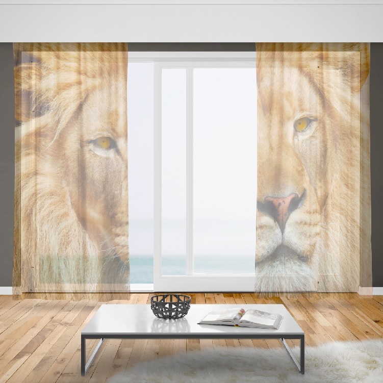 Záclony Lví pohled (Rozměr záclony: 150x250)