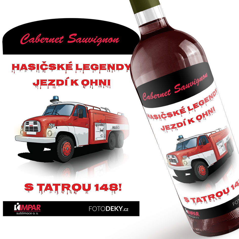 Víno Hasičské legendy – Tatra 148 (Druh Vína: Červené víno)