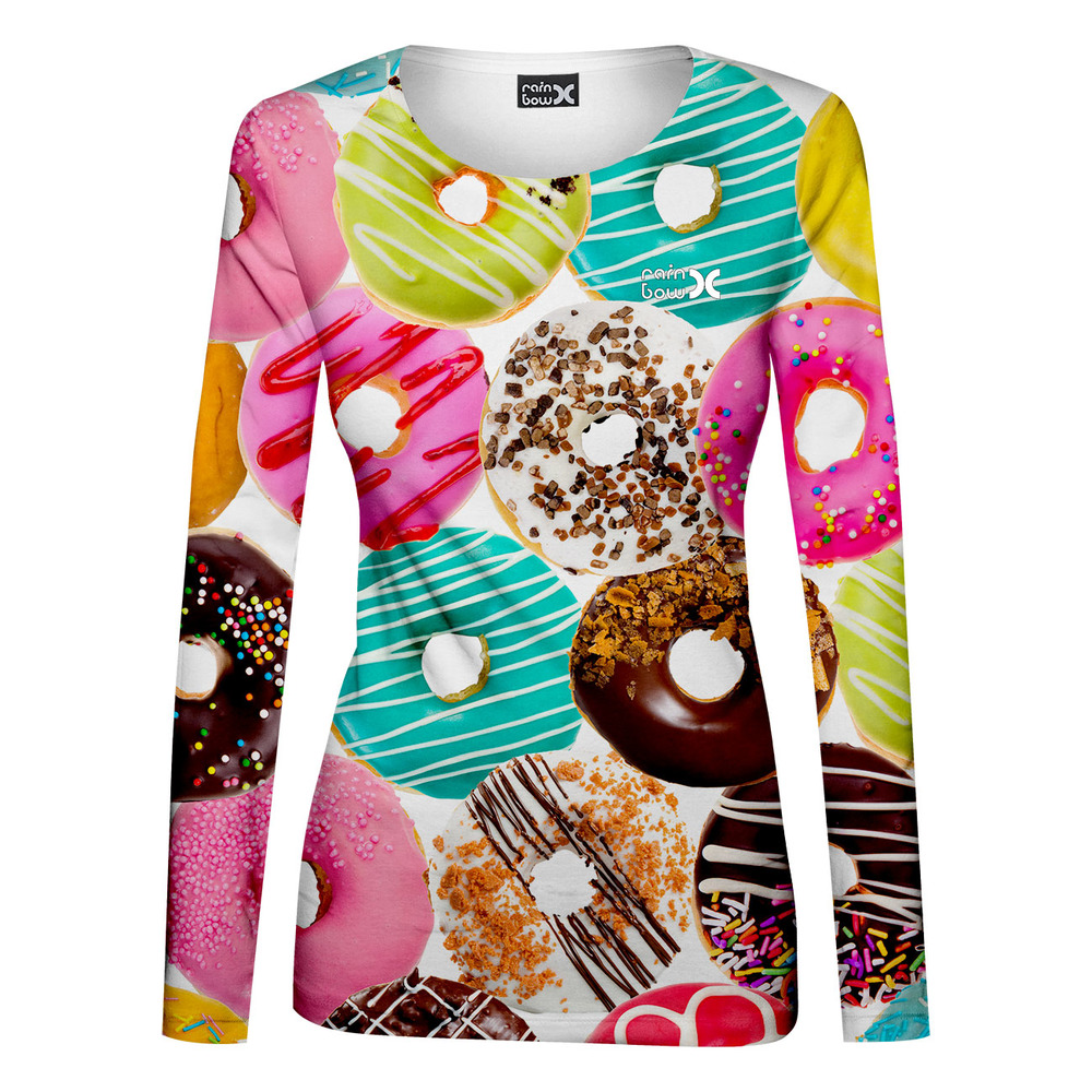 Tričko Donuts – dámské (dlouhý rukáv) (Velikost: L)