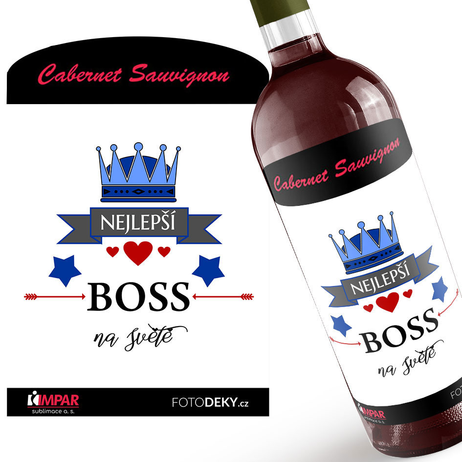 Víno Nejlepší boss na světě (Druh Vína: Červené víno)