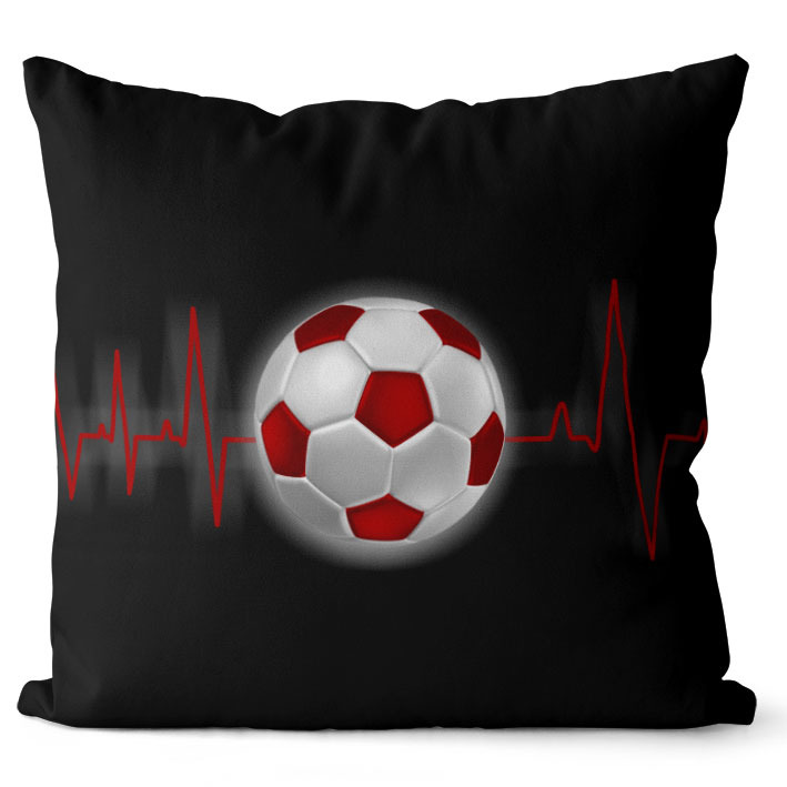 Polštář Fotbalový pulz (Velikost: 55 x 55 cm)