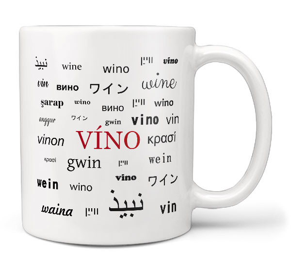 Hrnek Víno – jazyky