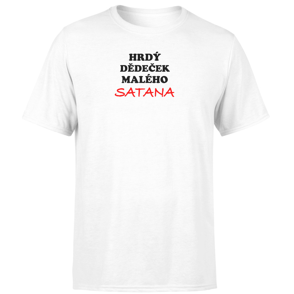 Tričko Dědeček satana (Velikost: XXL, Barva trička: Bílá)