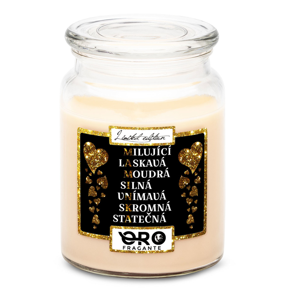 Svíčka Maminka – tajenka (Vůně svíčky: Vanilka)