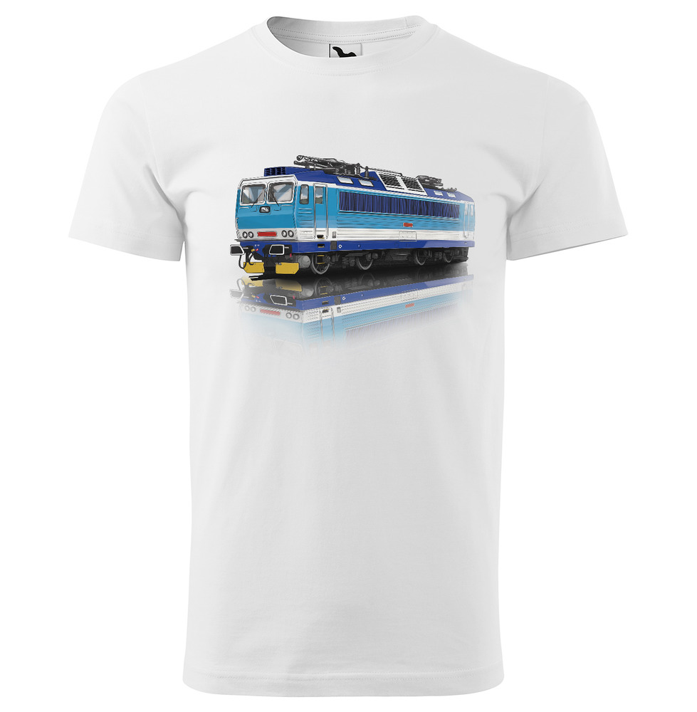 Tričko Vlak – Lokomotiva 362 (Velikost: 3XL, Typ: pro muže, Barva trička: Bílá)