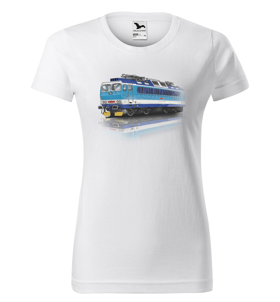 Tričko Vlak – Lokomotiva 362 (Velikost: M, Typ: pro ženy, Barva trička: Bílá)