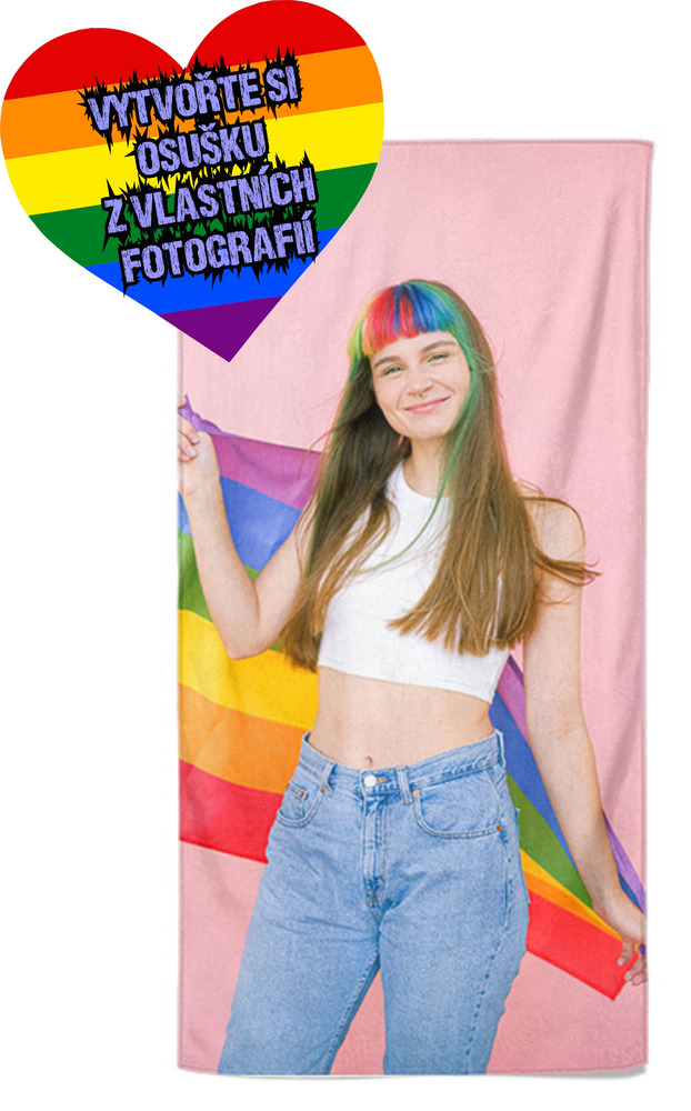 Osuška z vlastních fotografií a textů pro LGBT