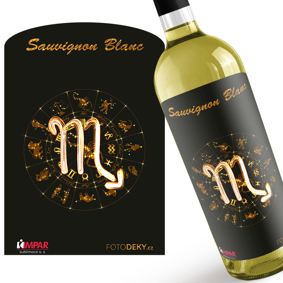 Víno Symbol znamení - Štír (23.10. - 22.11.) (Druh Vína: Bílé víno)