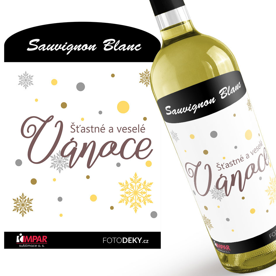 Víno Šťastné a veselé Vánoce (Druh Vína: Bílé víno)