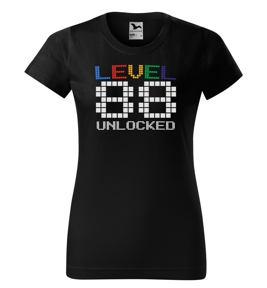 Tričko Level Unlocked (dámské) (věk: 88)