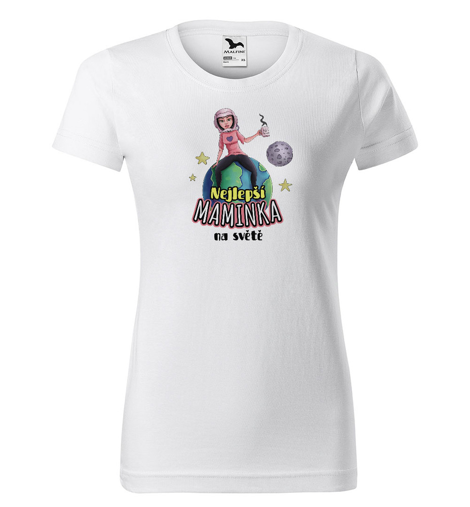 Tričko Nejlepší maminka na zeměkouli (dámské) (Velikost: XL)
