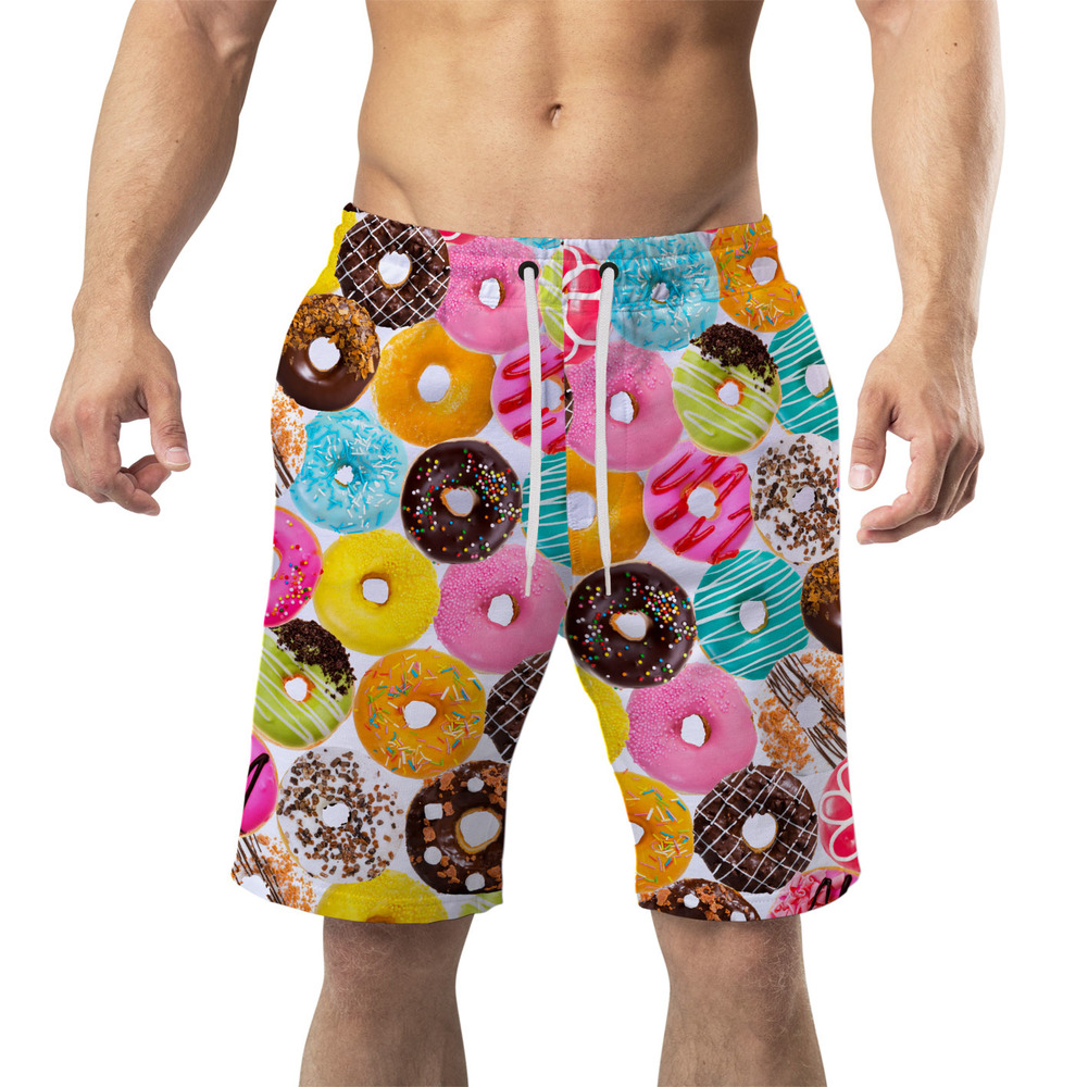 Pánské plavky long – Donuts (Velikost: L)