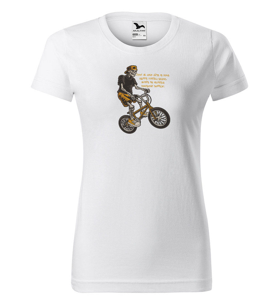 Tričko Jízda na kole (Velikost: XS, Typ: pro ženy)