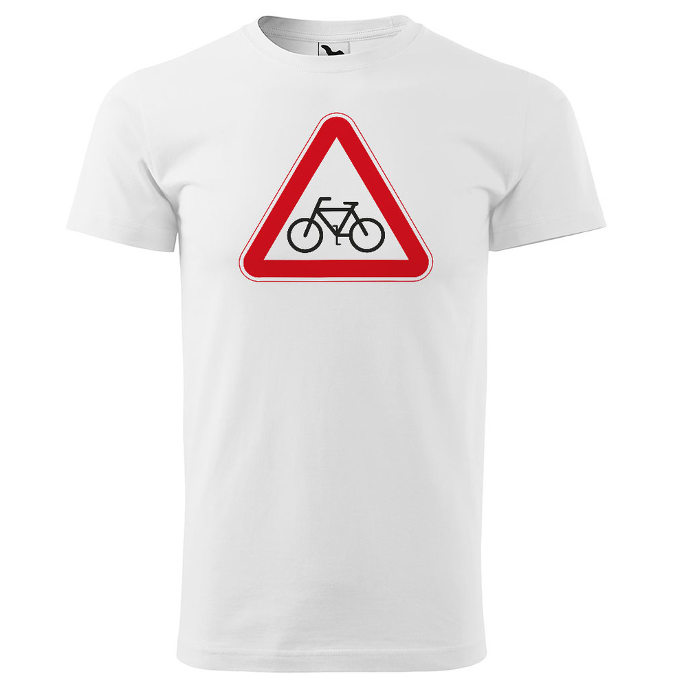 Tričko Pozor cyklista (Velikost: XS, Typ: pro muže)