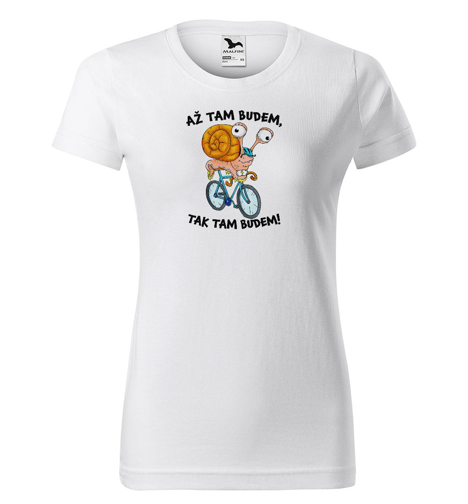 Tričko Šnek na kole (Velikost: XS, Typ: pro ženy)
