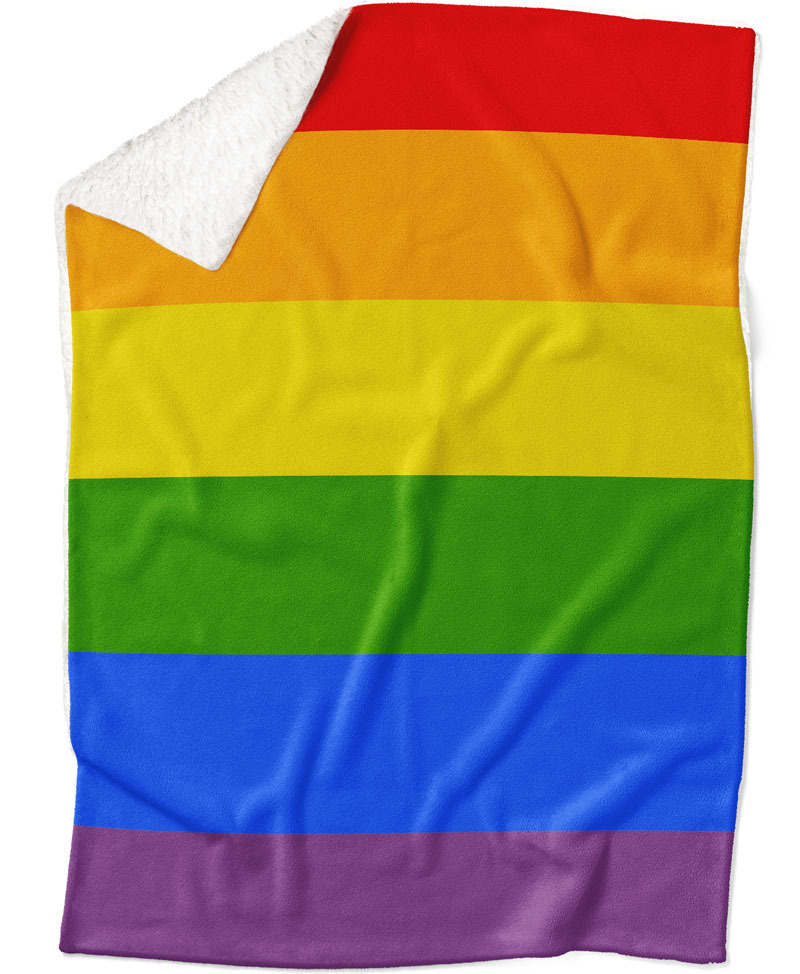 Deka LGBT Stripes (Podšití beránkem: ANO)