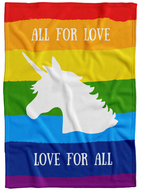 Deka LGBT Unicorn (Podšití beránkem: NE)