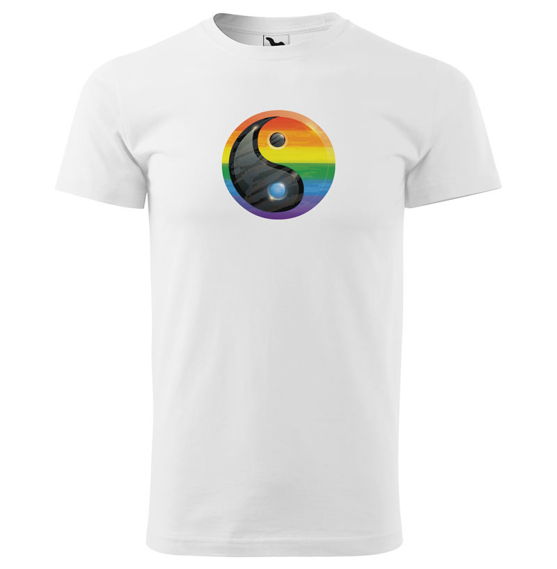 Tričko LGBT YinYang (Velikost: XL, Typ: pro muže)