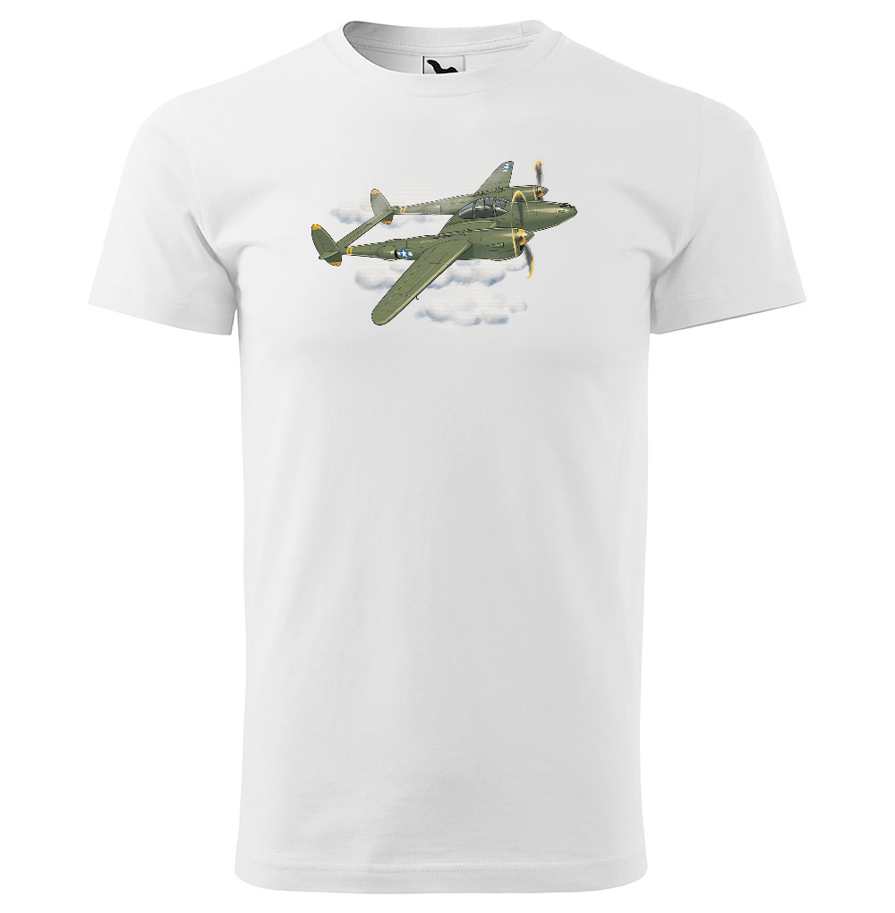 Tričko P-38 Lightning (Velikost: M, Typ: pro muže)