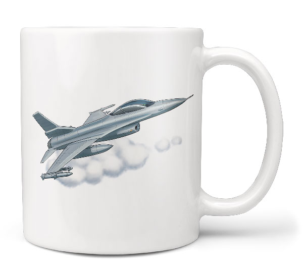 Hrnek F-16 Fighting Falcon (Náplň hrníčku: Žádná)