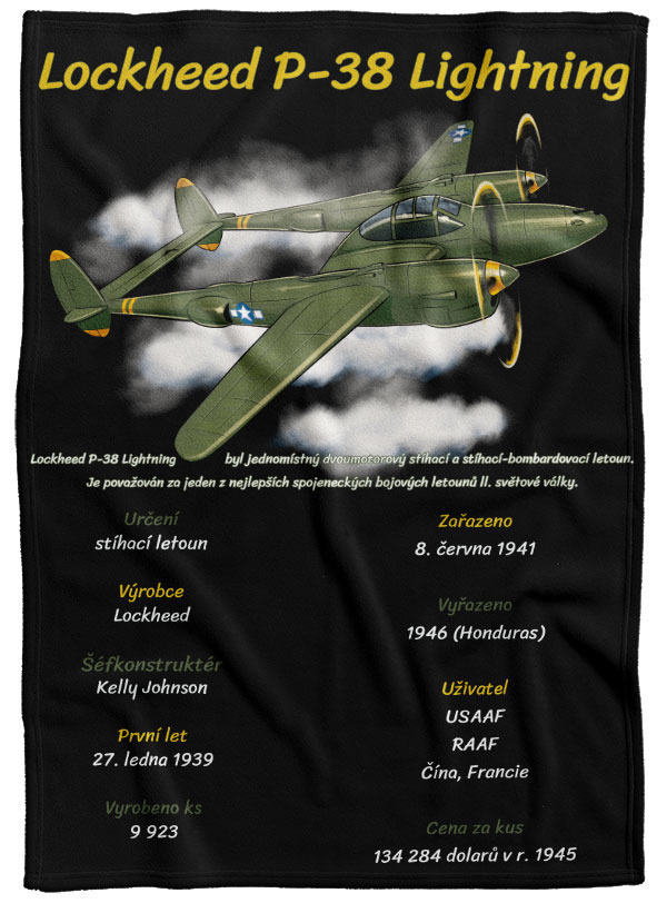 Deka Lockheed P-38 Lightning (Podšití beránkem: NE)