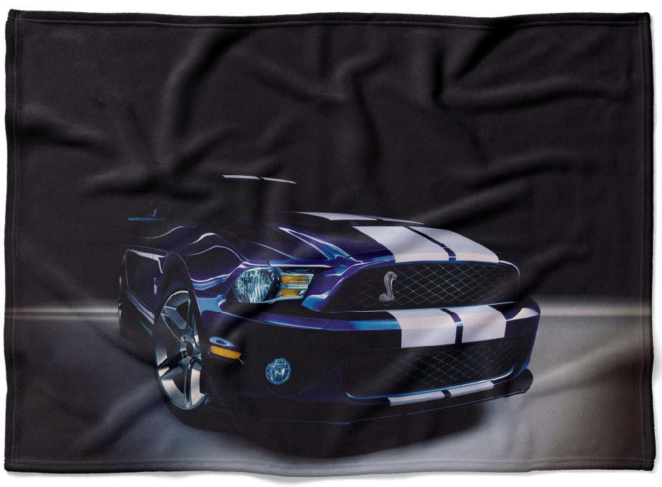 IMPAR Fleecová deka Závodní auto 150x120 cm (Rozměr : 200 x 140 cm, Podšití beránkem: NE)