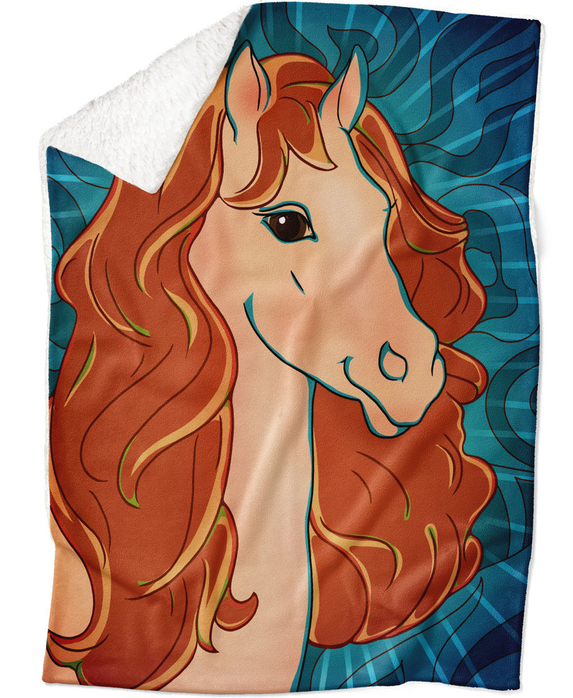 IMPAR Fleecová deka Ponny 150x120 cm (Rozměr : 150 x 120 cm, Podšití beránkem: ANO)