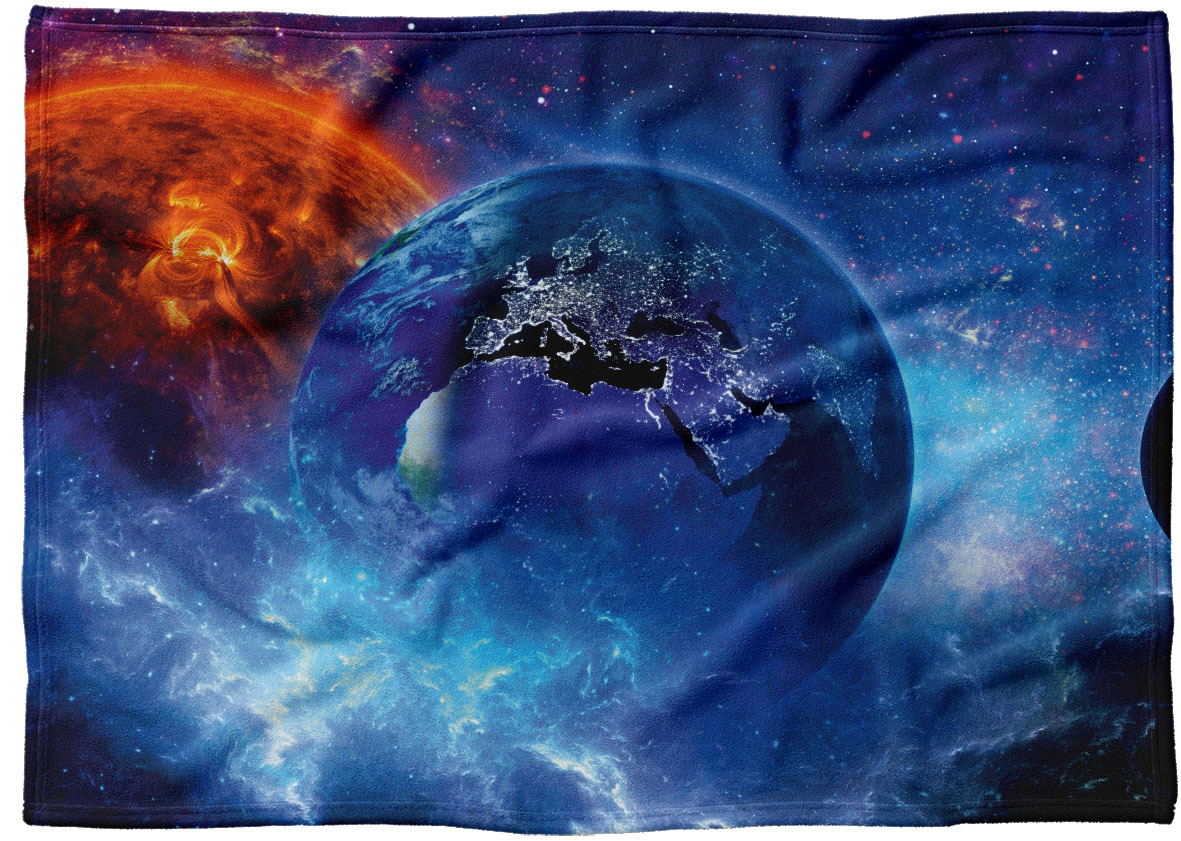 IMPAR Fleecová deka Vesmír 5 150x120 cm (Rozměr : 200 x 140 cm, Podšití beránkem: NE)
