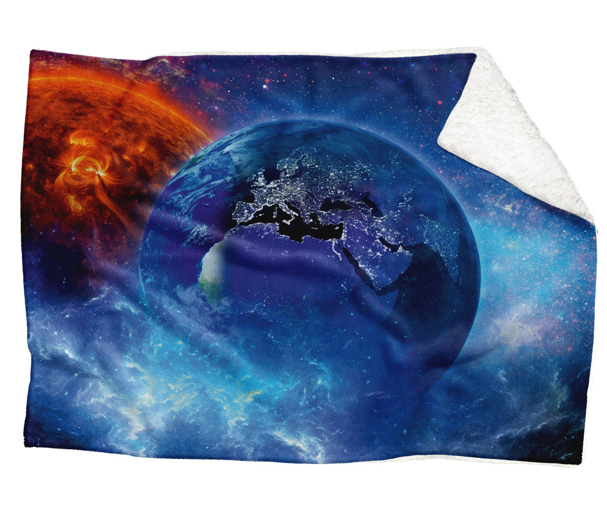 IMPAR Fleecová deka Vesmír 5 150x120 cm (Rozměr : 150 x 120 cm, Podšití beránkem: ANO)