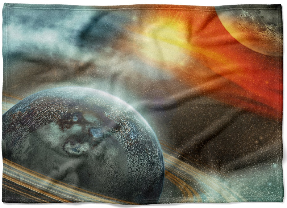 IMPAR Fleecová deka Vesmír 3 150x120 cm (Rozměr : 200 x 140 cm, Podšití beránkem: NE)