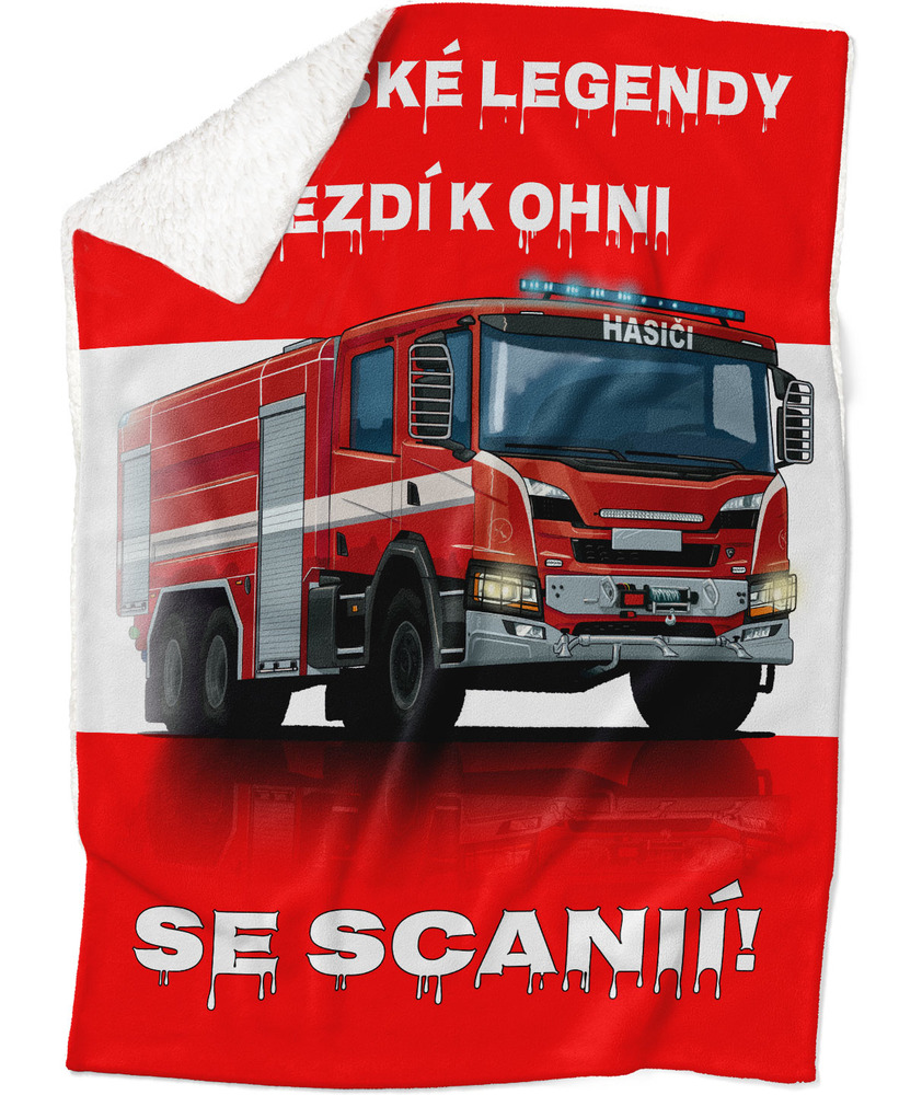 Deka Hasičské legendy – Scania (Podšití beránkem: ANO)