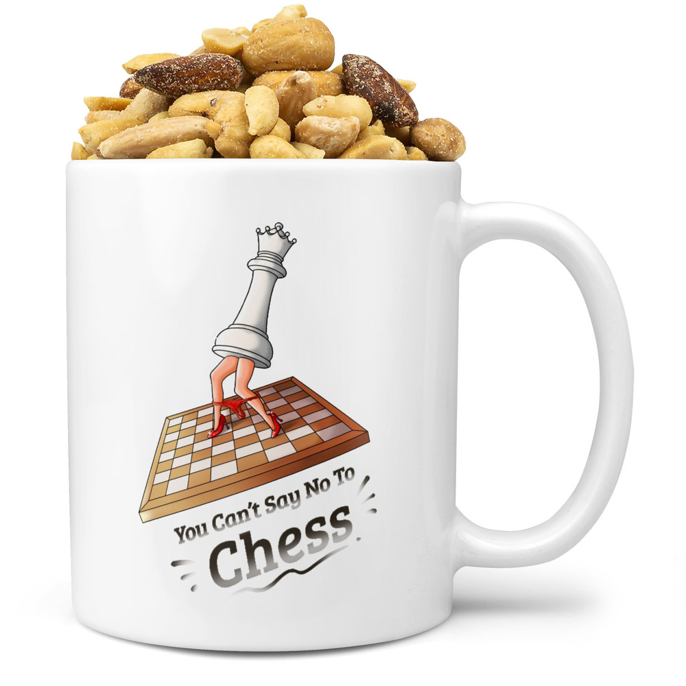 Hrnek Sexy šachy (Náplň hrníčku: Směs slaných oříšků)
