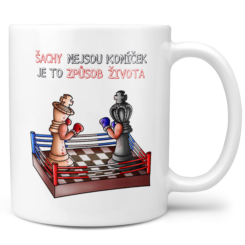 Hrnek Šachy - život (Náplň hrníčku: Žádná)