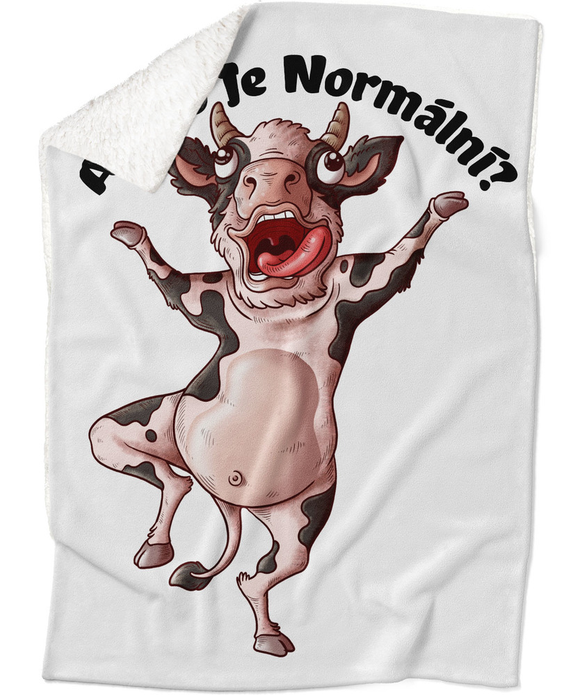 Deka Kdo je normální – kráva (Podšití beránkem: ANO)