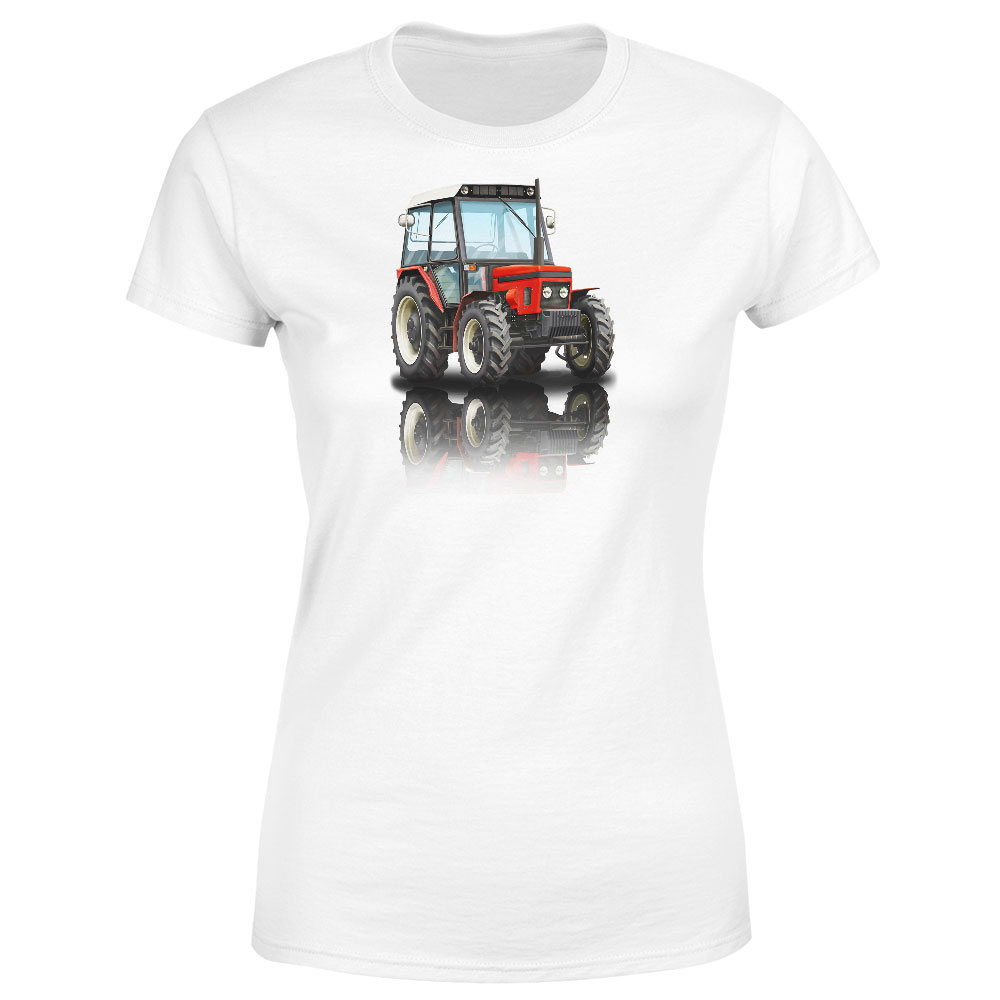 Tričko Zetor 7245 (Velikost: S, Typ: pro ženy, Barva trička: Bílá)