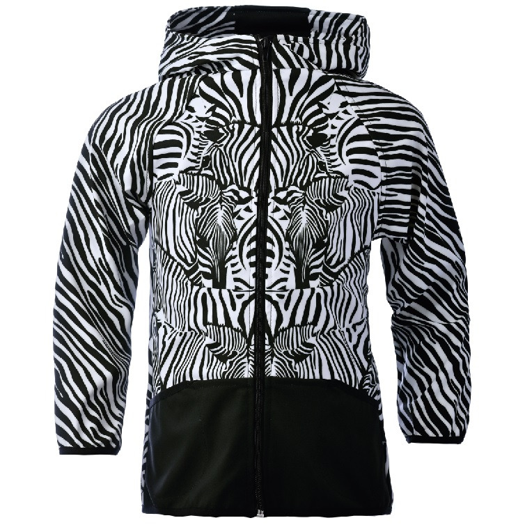 Dětská softshellová bunda – Zebra (Velikost bundy: 80)