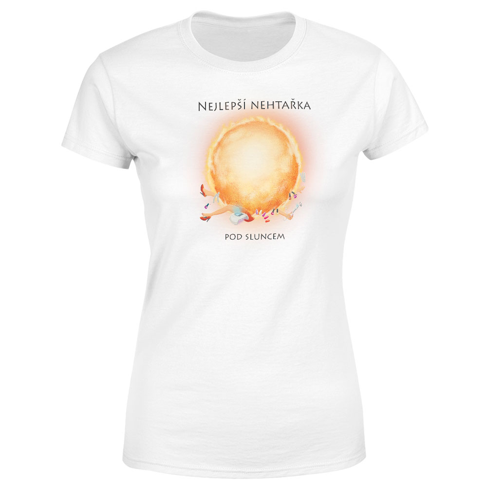 Tričko Nejlepší nehtařka pod sluncem – dámské (Velikost: XS, Barva trička: Bílá)