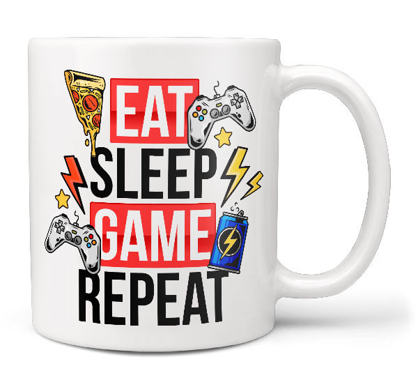 Hrnek Eat, sleep, game (Náplň hrníčku: Žádná)