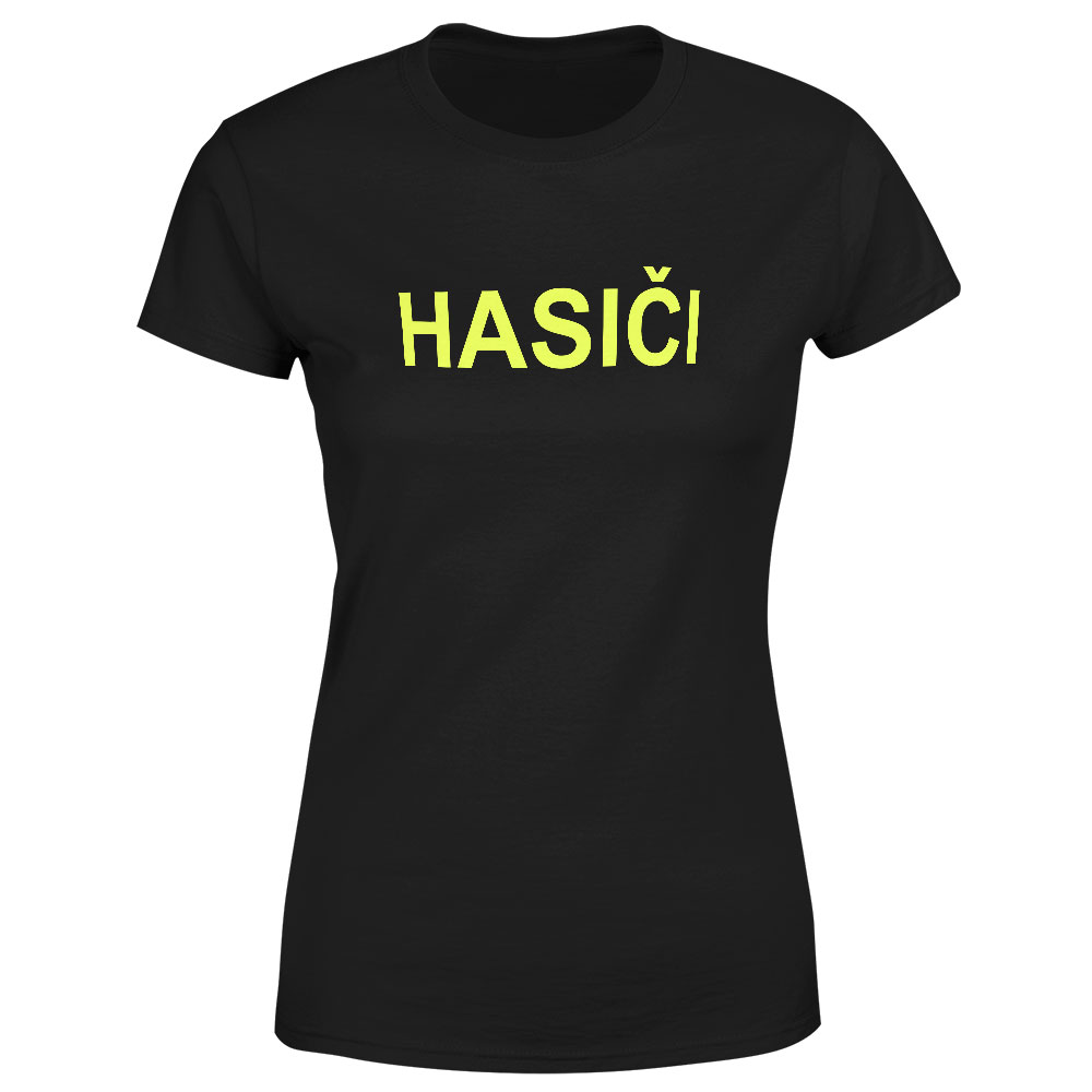 Tričko Hasiči - nápis (Velikost: XL, Typ: pro ženy)