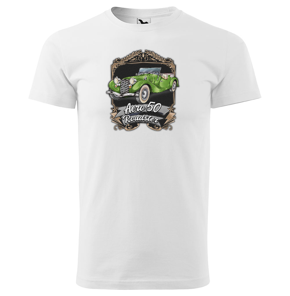 Tričko Aero 50 Roadster Green (Velikost: L, Typ: pro muže, Barva trička: Bílá)