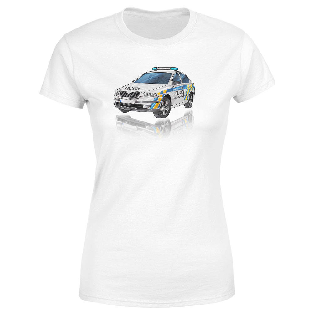 Tričko Policejní Octavia (Velikost: XS, Typ: pro ženy, Barva trička: Bílá)