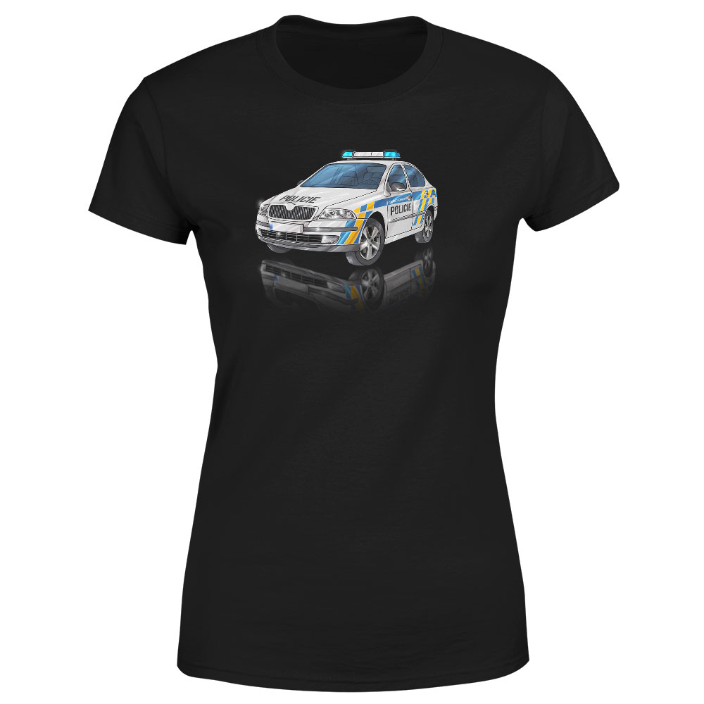 Tričko Policejní Octavia (Velikost: XS, Typ: pro ženy, Barva trička: Černá)