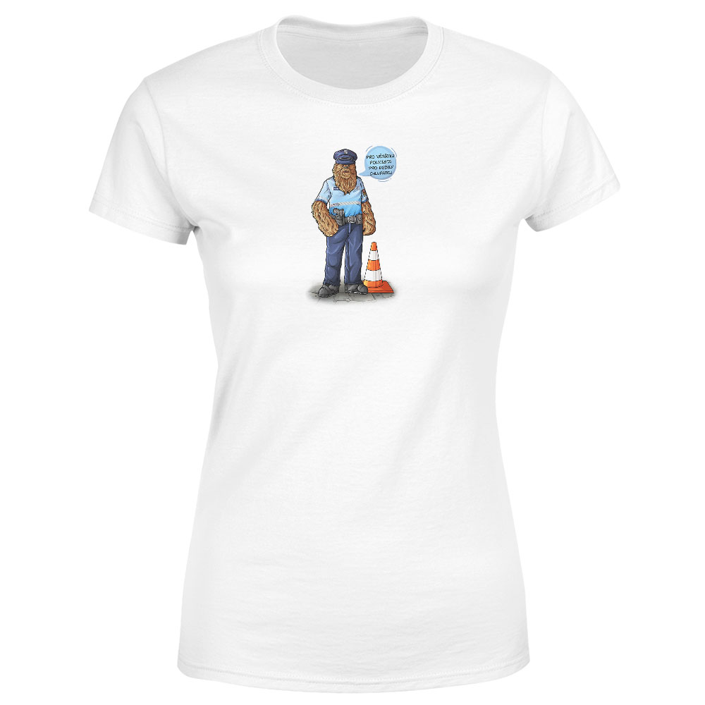 Tričko Chlupatej (Velikost: S, Typ: pro ženy, Barva trička: Bílá)