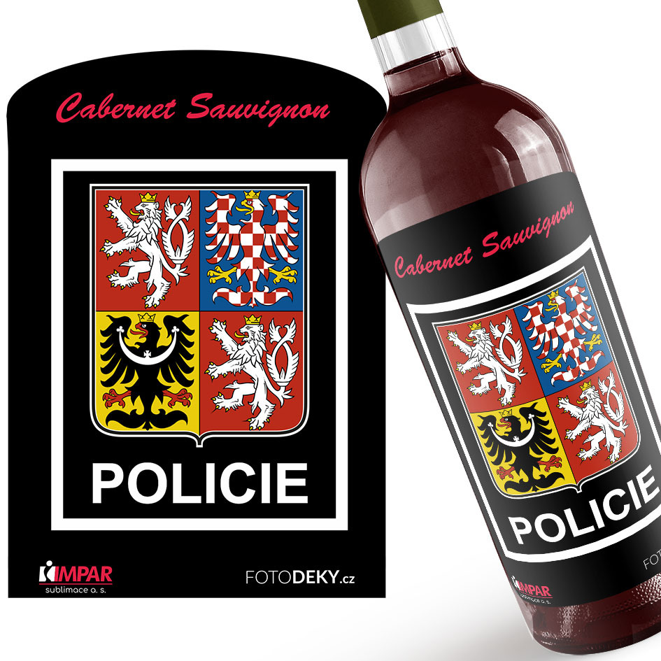 Víno Policejní erb (Druh Vína: Červené víno)