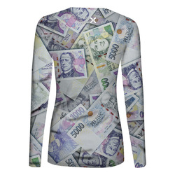 Tričko Peníze – dámské (dlouhý rukáv)